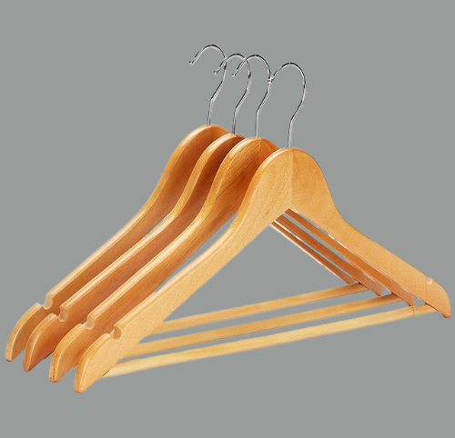 100 adet Ahşap Gömlek,Bluz,Mont,Kıyafet Askısı KOMPLE CILALI